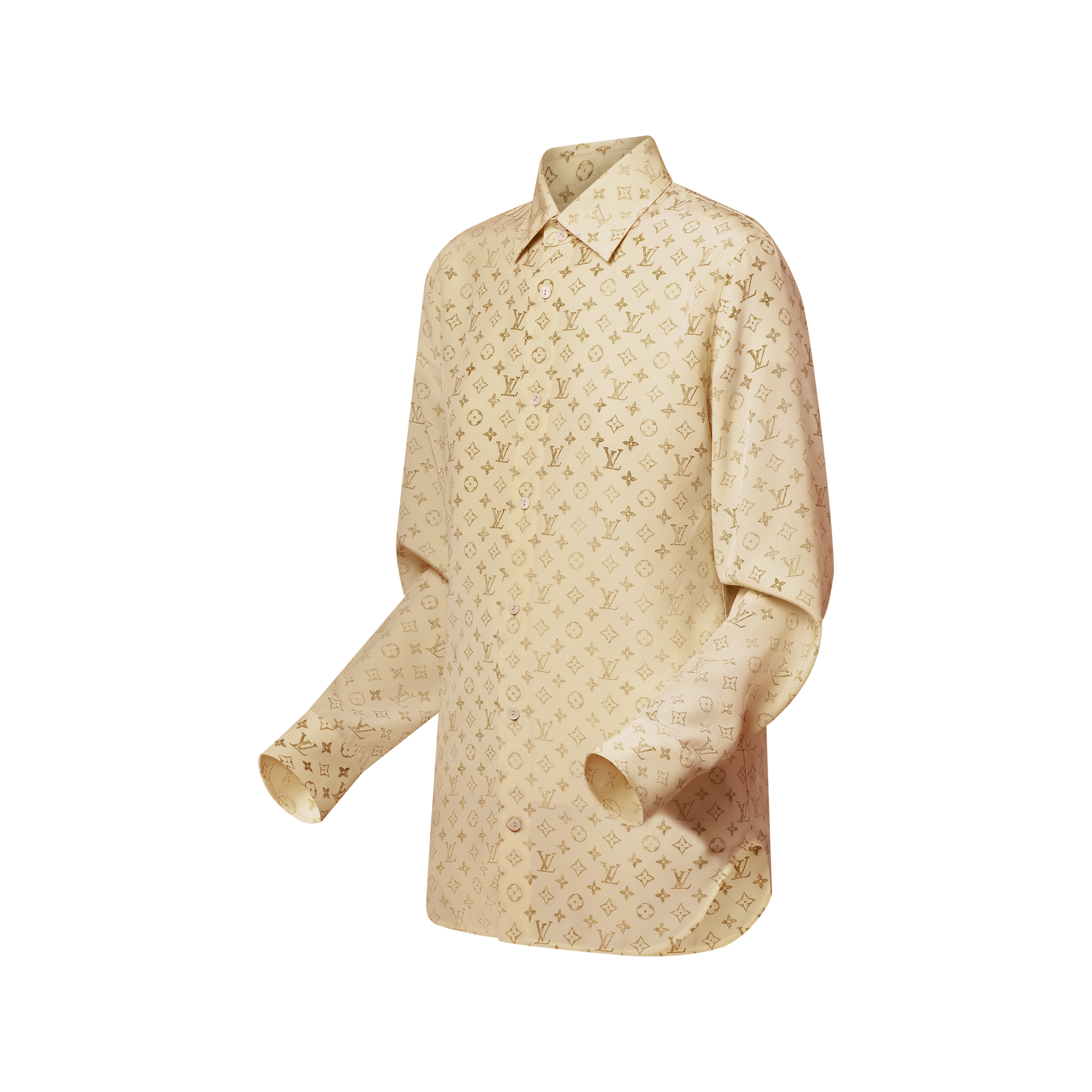 Washed Monogram Silk Shirt - Ready-to-Wear 1AI846 | LOUIS VUITTON